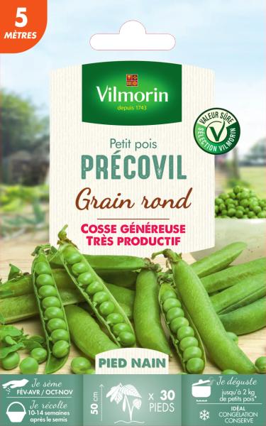 Légumes Secs - Pois Nain à Grain Rond Précovil - 5 m  - PACKAGING_RECTO